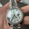 Clean 41 Mother-of-Pearl Dial with Modified Moissanite Bezel