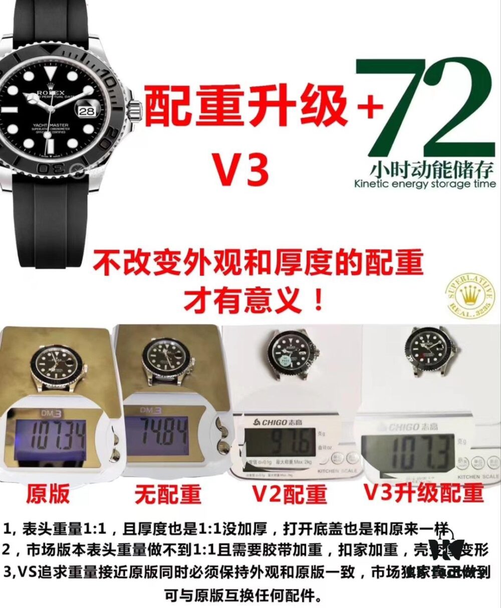VS Yachtmaster Weight Upgrade V3! Real Weight Upgrade Without Altering Appearance or Thickness!