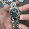 Clean 36mm Green Dial Date Display