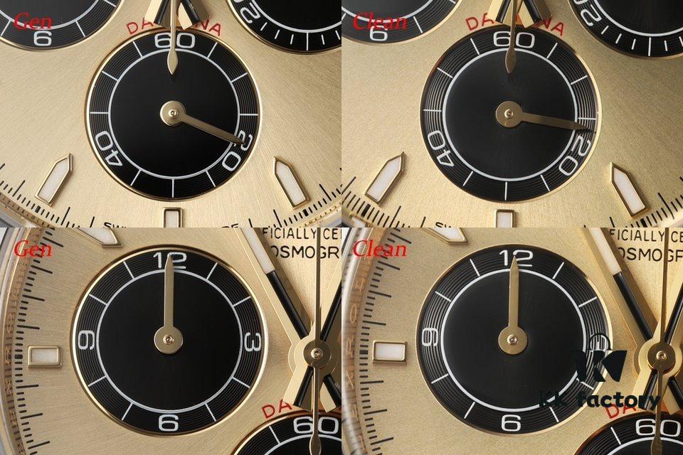 C Factory New 4131 Movement 126518 Yu Wenle Edition - Authentic vs Fake Comparison