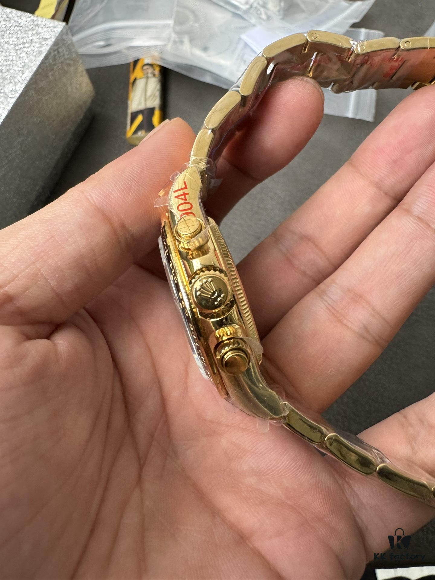 QF New Model Daytona 4132 Open Case Back Le Mans 100th Anniversary Edition Gold