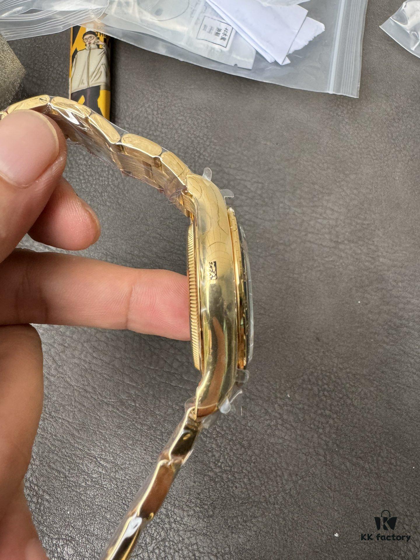 QF New Model Daytona 4132 Open Case Back Le Mans 100th Anniversary Edition Gold