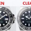 Authentic vs Fake Comparison: 126710 Black and Grey Bezel, Clean Factory