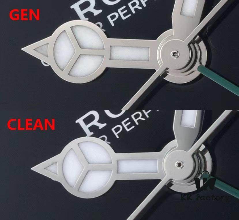 Authentic vs Fake Comparison: 126710 Black and Grey Bezel, Clean Factory