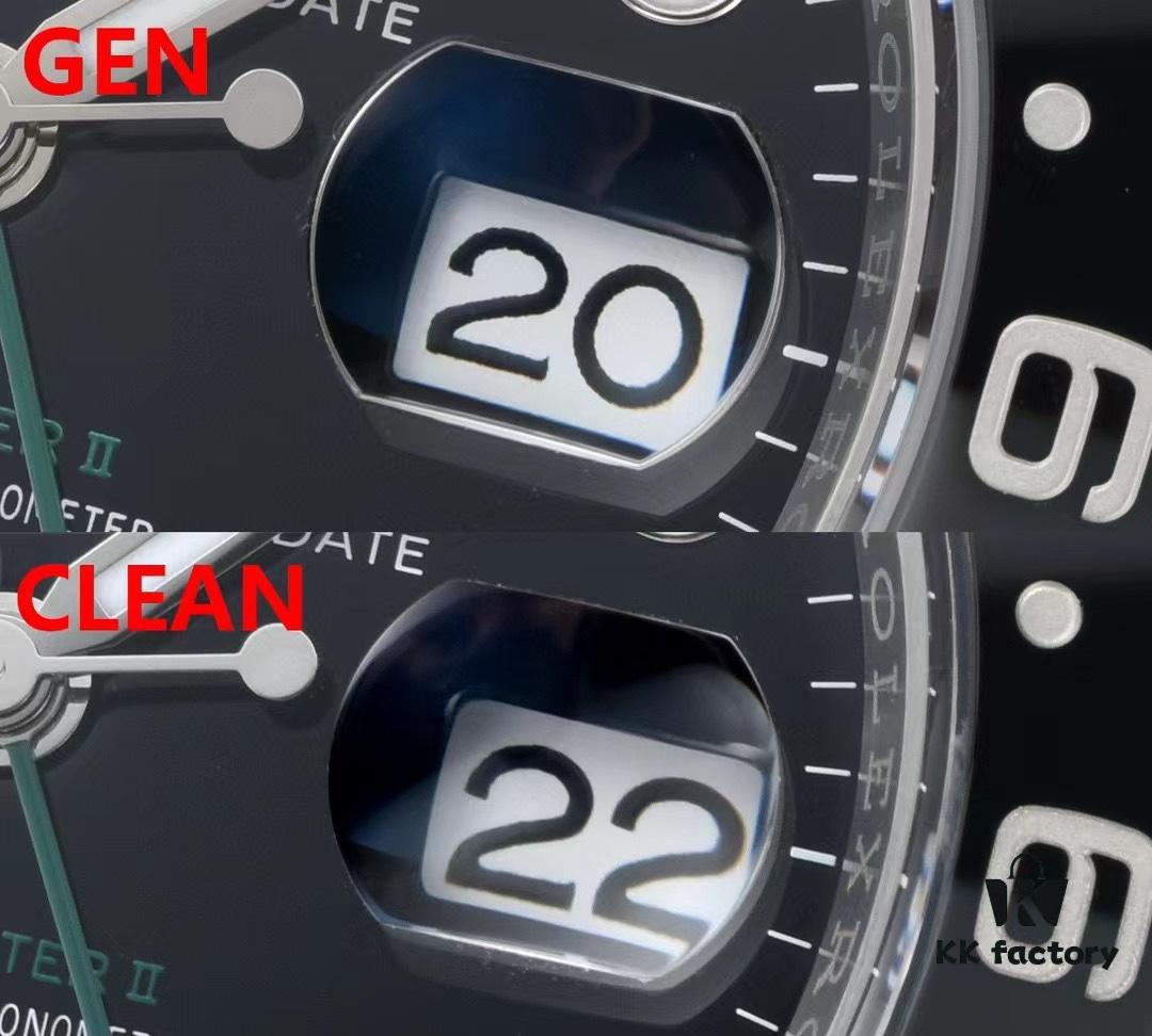 Authentic vs Fake Comparison: 126710 Black and Grey Bezel, Clean Factory