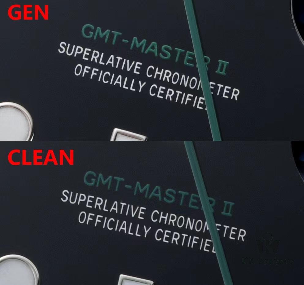 Authentic vs Fake Comparison: 126710 Black and Grey Bezel, Clean Factory