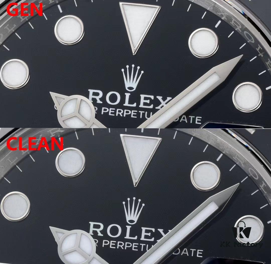 Authentic vs Fake Comparison: 126710 Black and Grey Bezel, Clean Factory