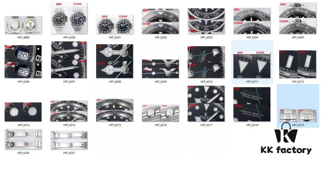 Authentic vs Fake Comparison: 126710 Black and Grey Bezel, Clean Factory