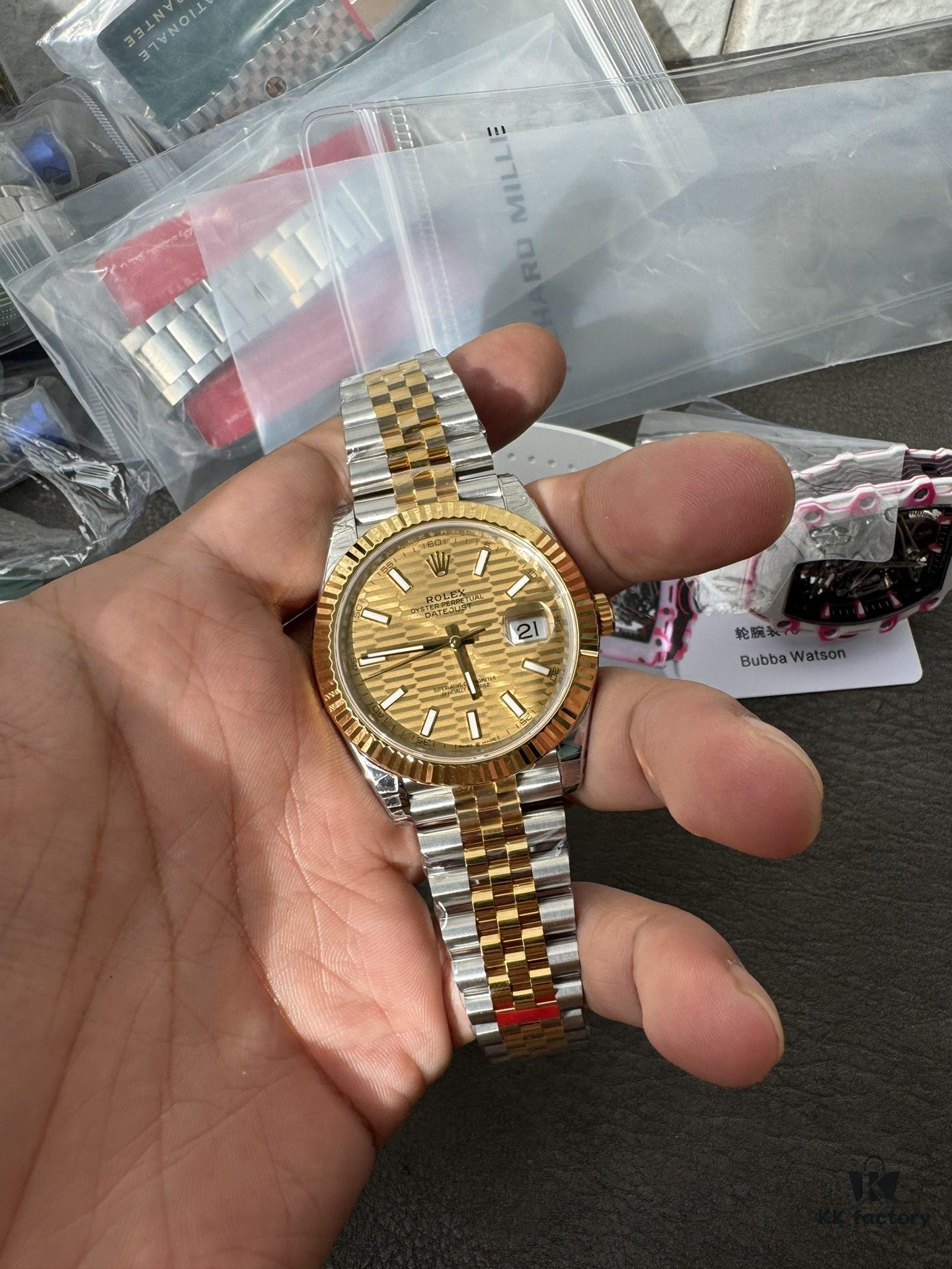 VS Intermeshed Gold Plaid Pattern Log Dan Dong 3235 Machine