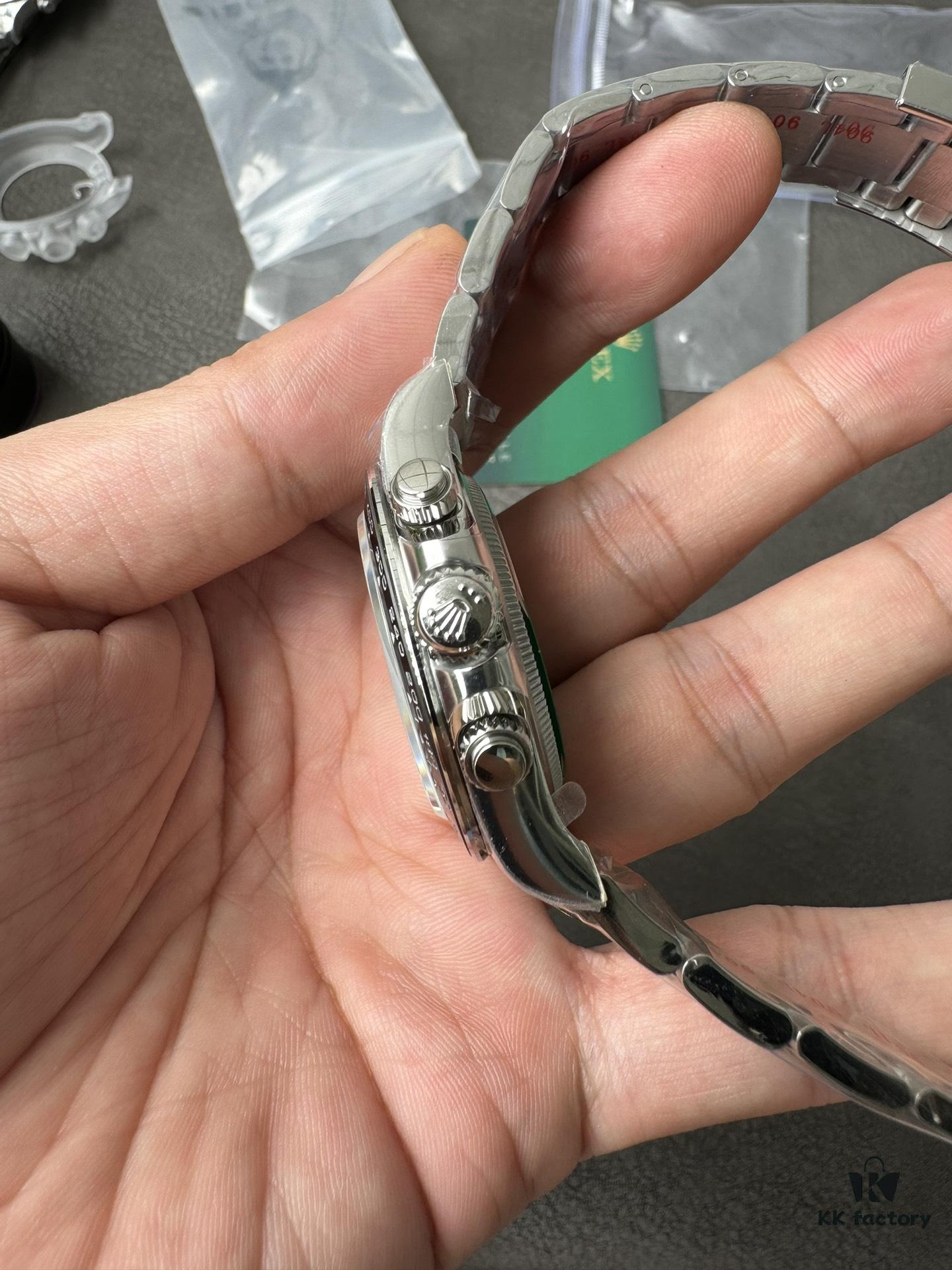 904L Factory New Release 2023 Model 126500 White Ceramic Panda Black Ceramic 4131 Integrated Movement (First Batch Includes Rolex Stainless Steel Strap and Exclusive T-Shape Screwdriver for Precision Disassembly)