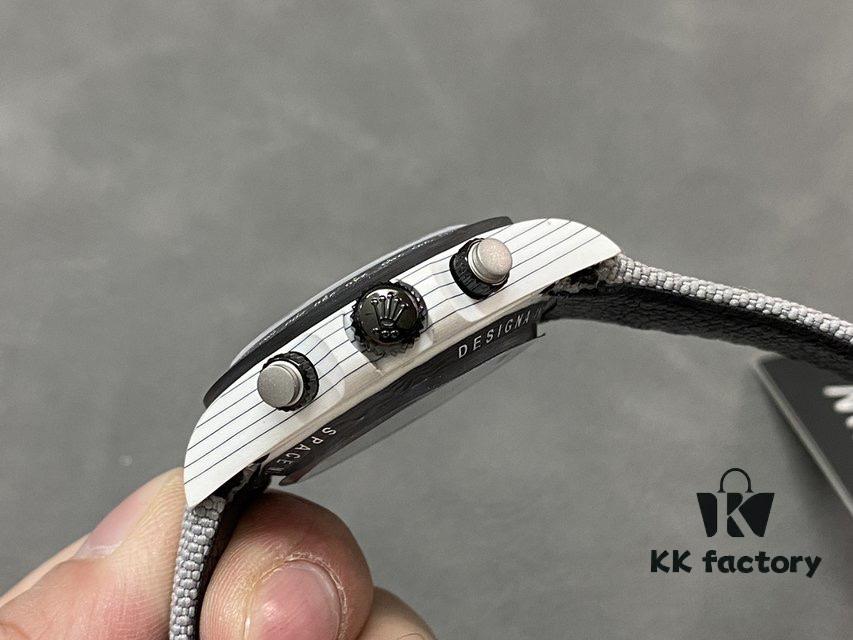 DIW Rolex Open Case Astronaut White Carbon Fiber Daytona 4130 Movement 40mm