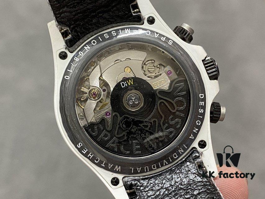 DIW Rolex Open Case Astronaut White Carbon Fiber Daytona 4130 Movement 40mm