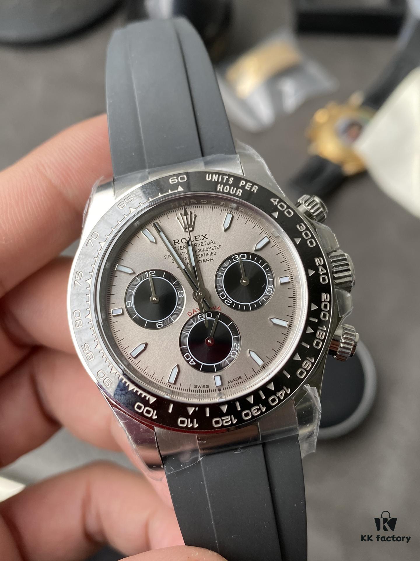 Clean New 4131 Movement Gray Rubber Daytona In Stock