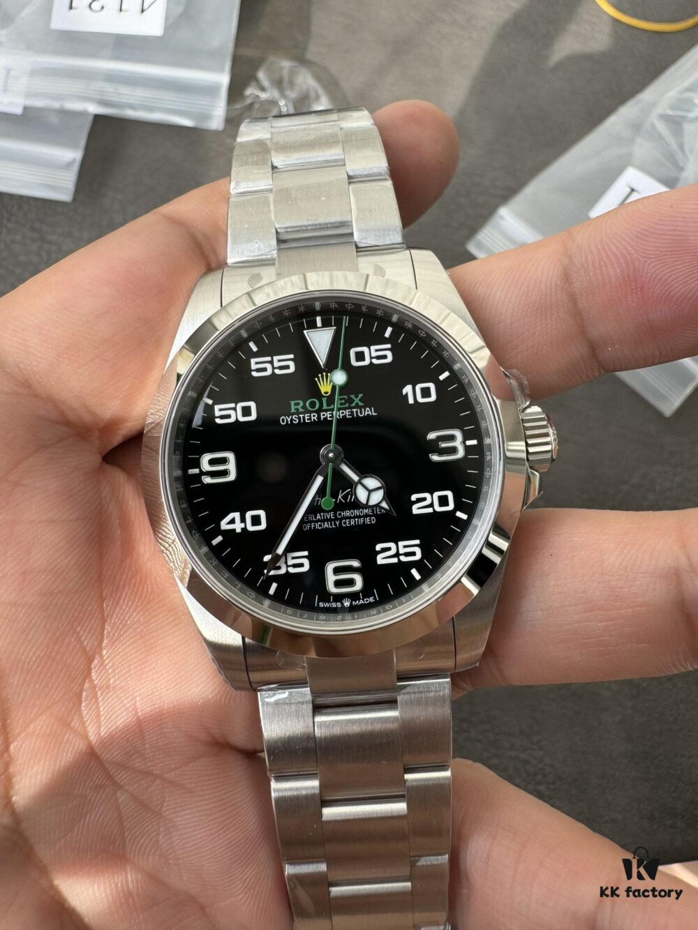 VS New Arrival Air Boss 40mm with Dandong 3230 Movement, No Slack, 72-Hour Power Reserve