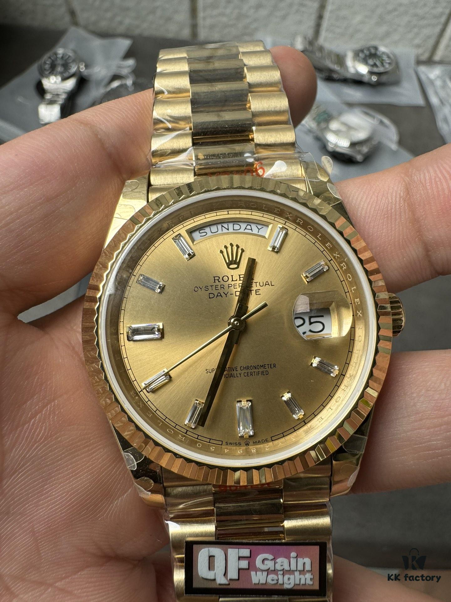 QF Weight-Optimized DD Yellow Rock Sugar 2836 Movement 40mm 186g