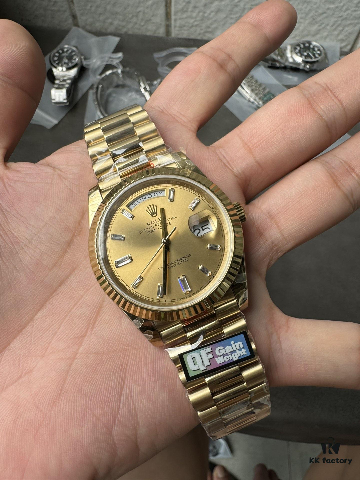 QF Weight-Optimized DD Yellow Rock Sugar 2836 Movement 40mm 186g