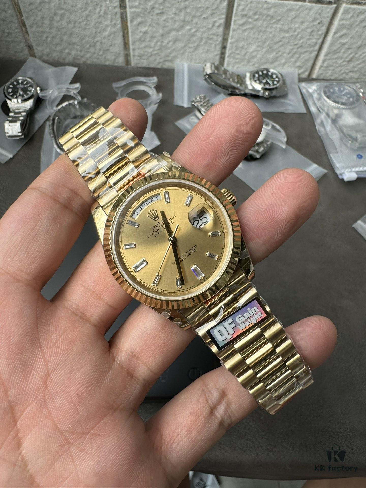 QF Weight-Optimized DD Yellow Rock Sugar 2836 Movement 40mm 186g