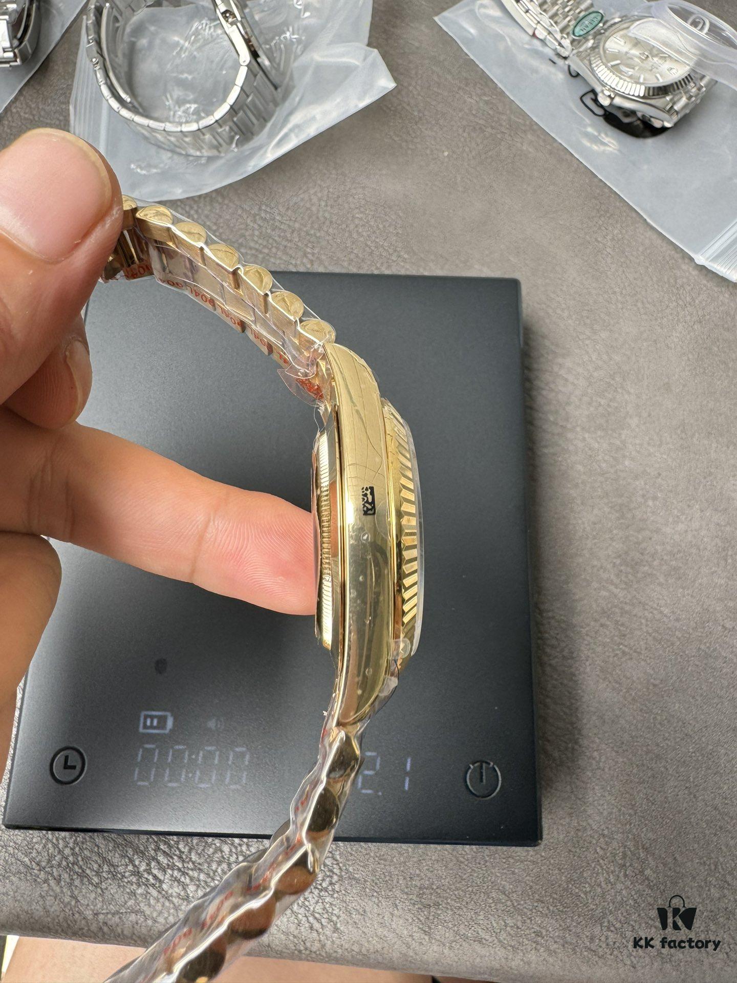 QF Weight-Optimized DD Yellow Rock Sugar 2836 Movement 40mm 186g