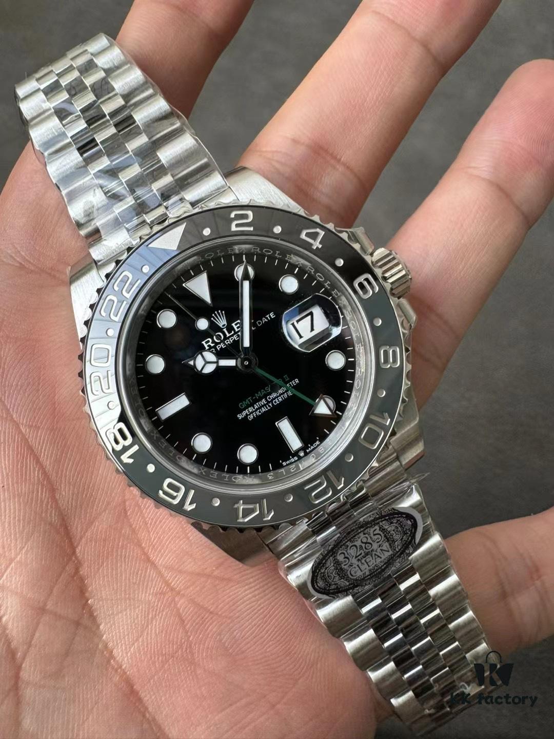 Clean New Black and Gray Ge Lin, Dandong 3285 Movement, Stylish and Durable