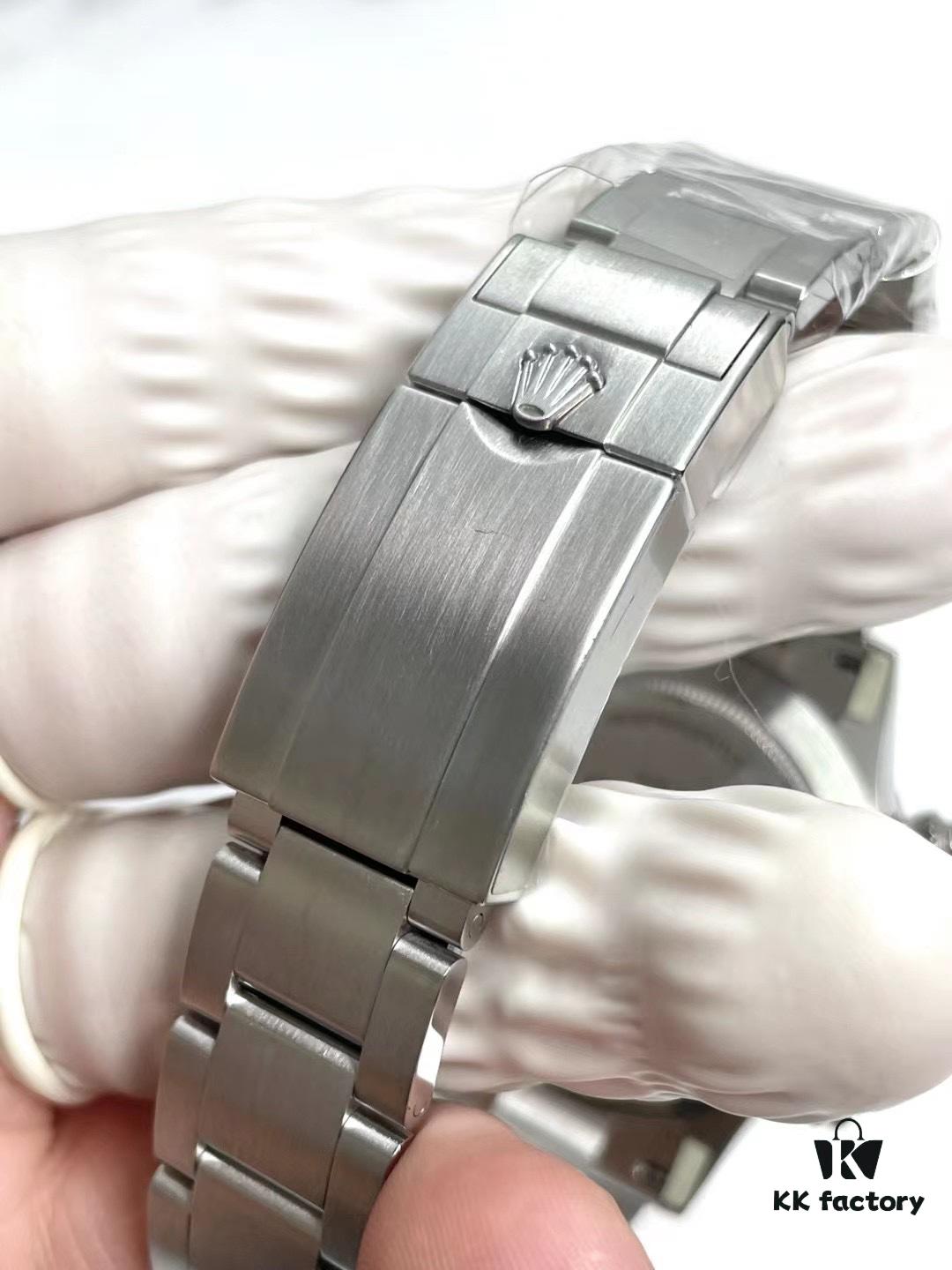 Custom Blaken Paul Newman Clean White Steel Upgrade German Substitute Dial with Hands, Bezel, CNC Cut Lugs, Full Brushed Finish