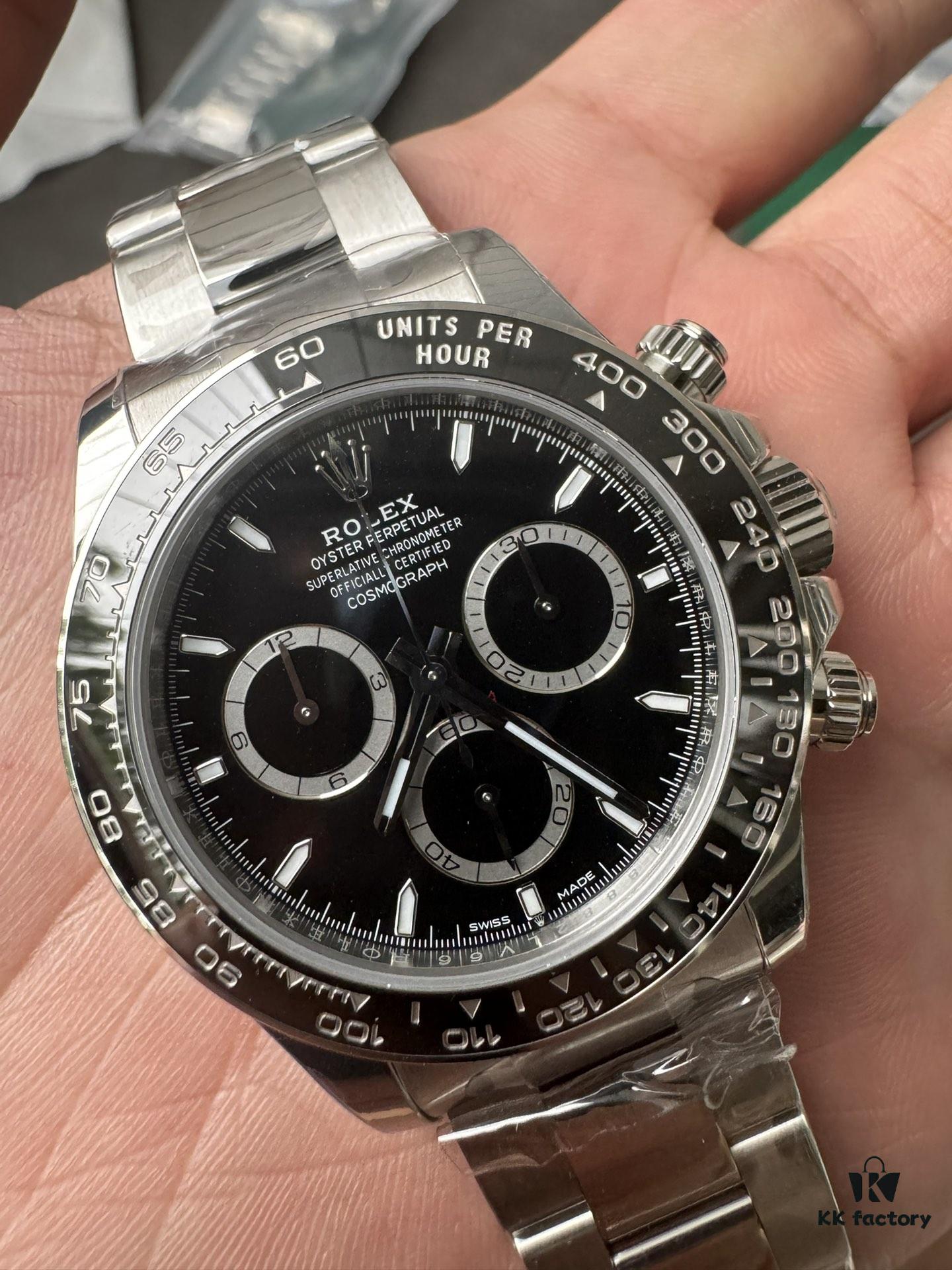 VS Affordable Version of Daytona with 4801 Movement, Similar to 4131 Case and Structure, Single-direction Winding, Skeleton Design Without Engraving, Much Cheaper Price