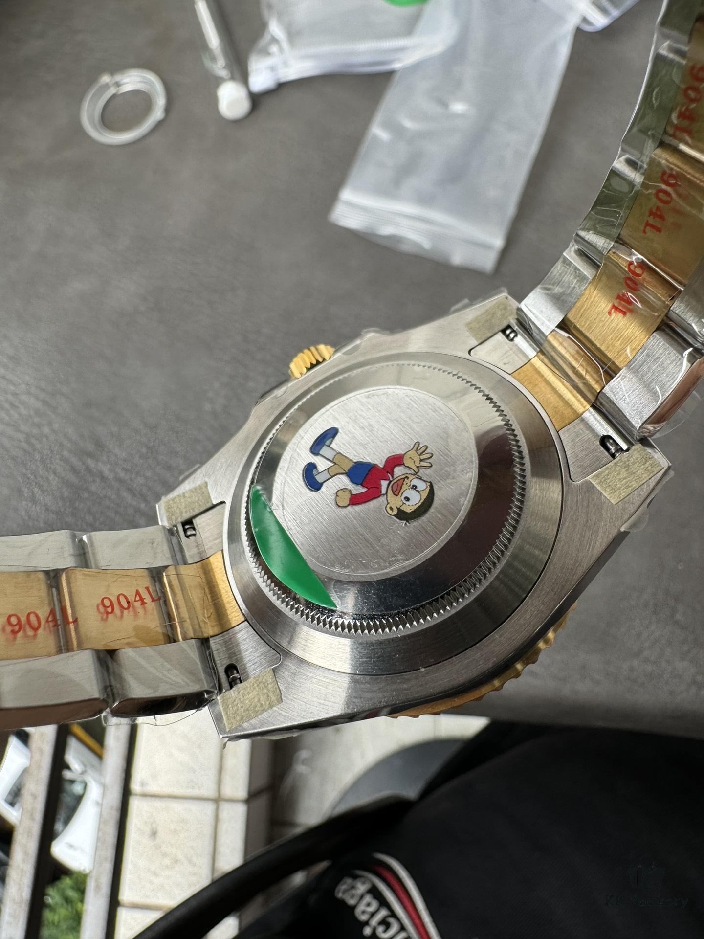 C+ Gold-Plated Black Water Ghost with Counterweight Version, Back Cover Weighted, Will Not Oxidize, Discolor, or Peel