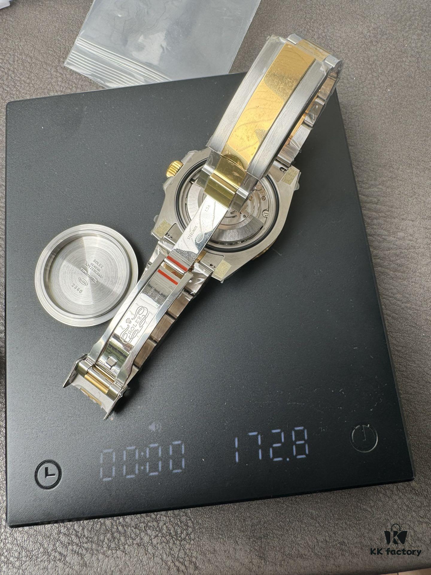 C+ Gold-Plated Black Water Ghost with Counterweight Version, Back Cover Weighted, Will Not Oxidize, Discolor, or Peel