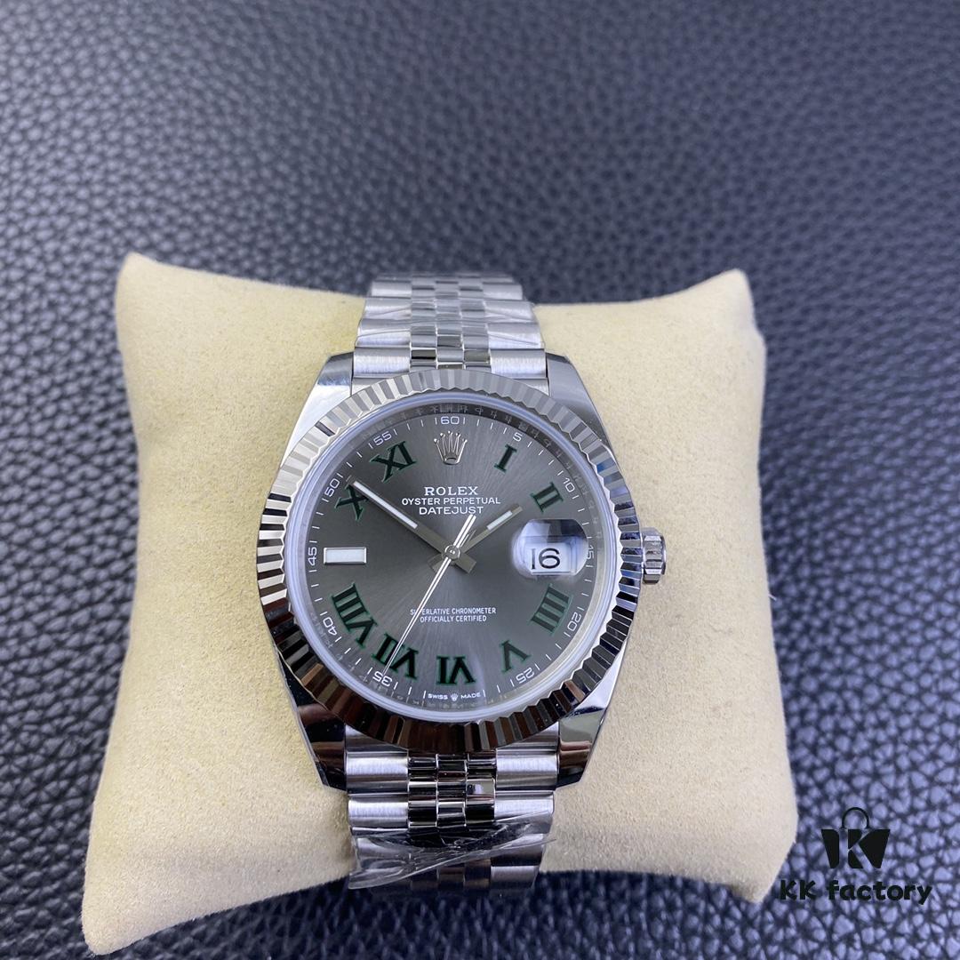 Clean Factory / C Factory New Rolex Datejust Series m126334-022 Green Bamboo