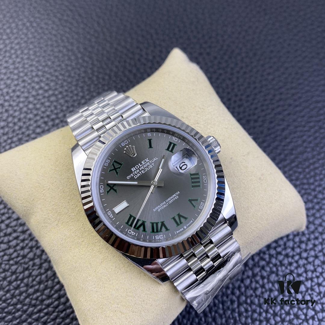 Clean Factory / C Factory New Rolex Datejust Series m126334-022 Green Bamboo