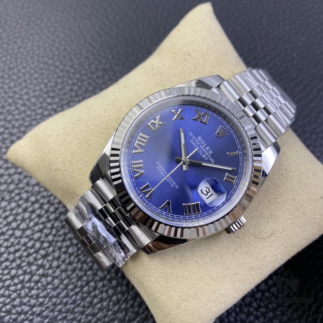 Clean Factory / C Factory New Rolex Datejust Series m126334-0026 Roman Numeral Blue Dial