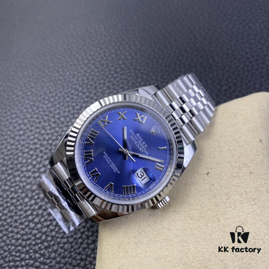 Clean Factory / C Factory New Rolex Datejust Series m126334-0026 Roman Numeral Blue Dial