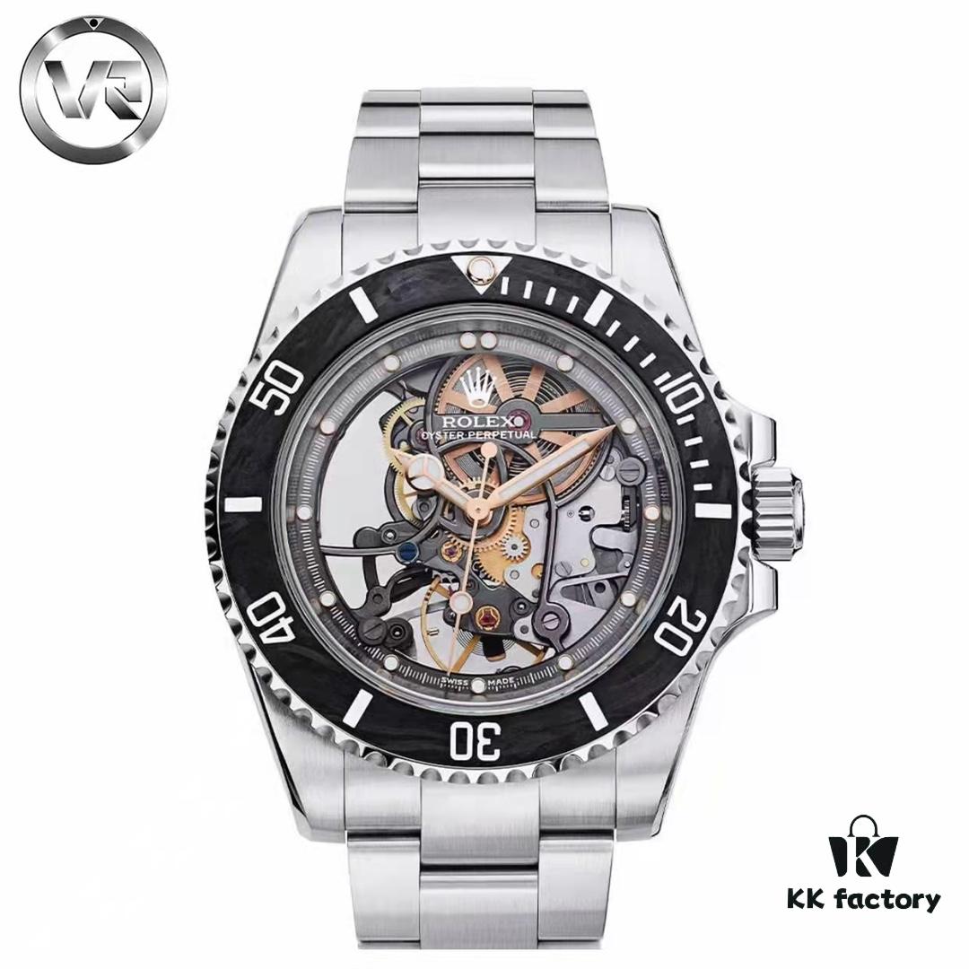 VR Factory Masterpiece! Radically Modified Rolex – The Legendary Submariner with Carbon Fiber Bezel, Fully Skeletonized and Engineered to the Extreme
