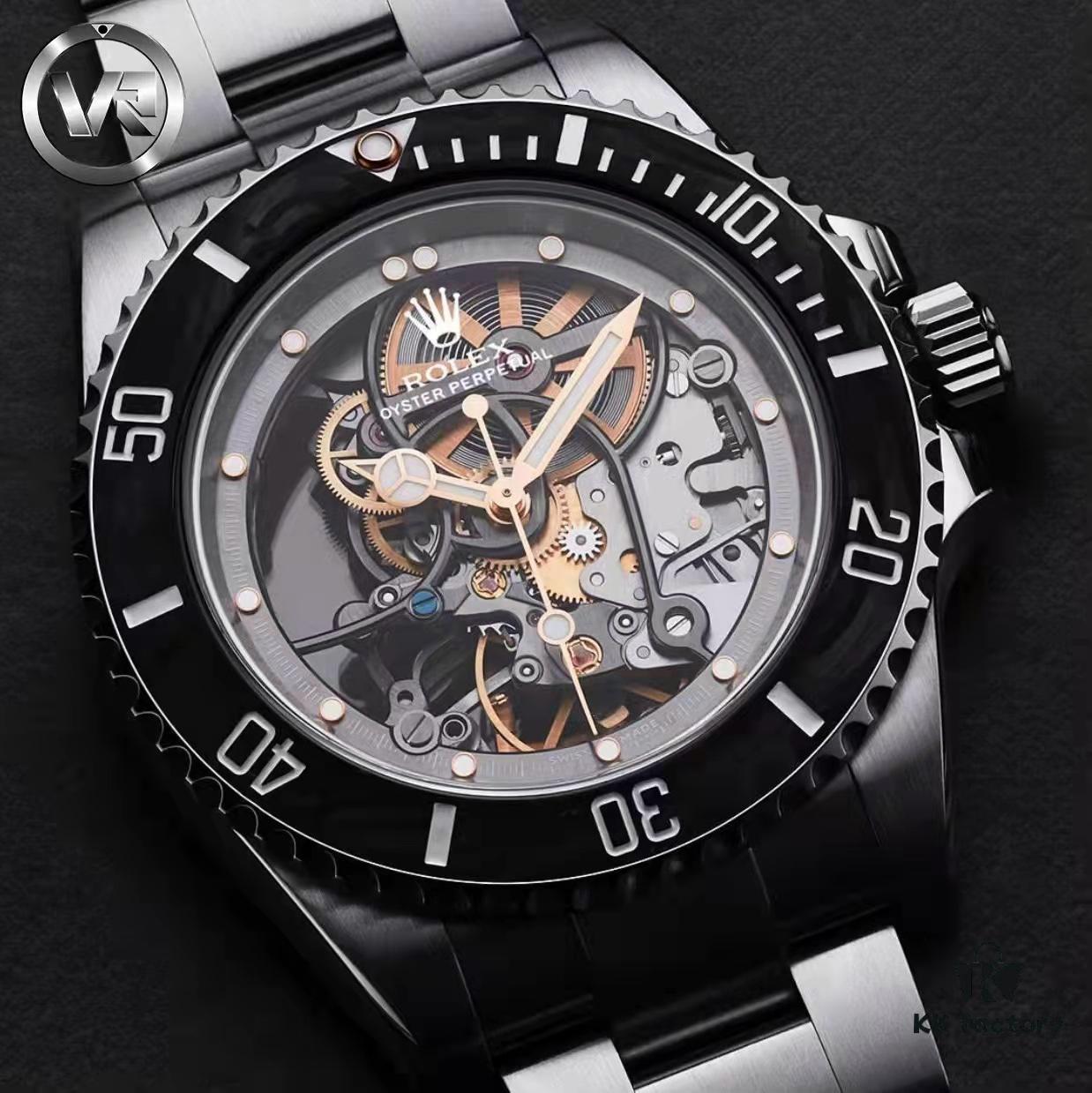 VR Factory Masterpiece! Radically Modified Rolex – The Legendary Submariner with Carbon Fiber Bezel, Fully Skeletonized and Engineered to the Extreme