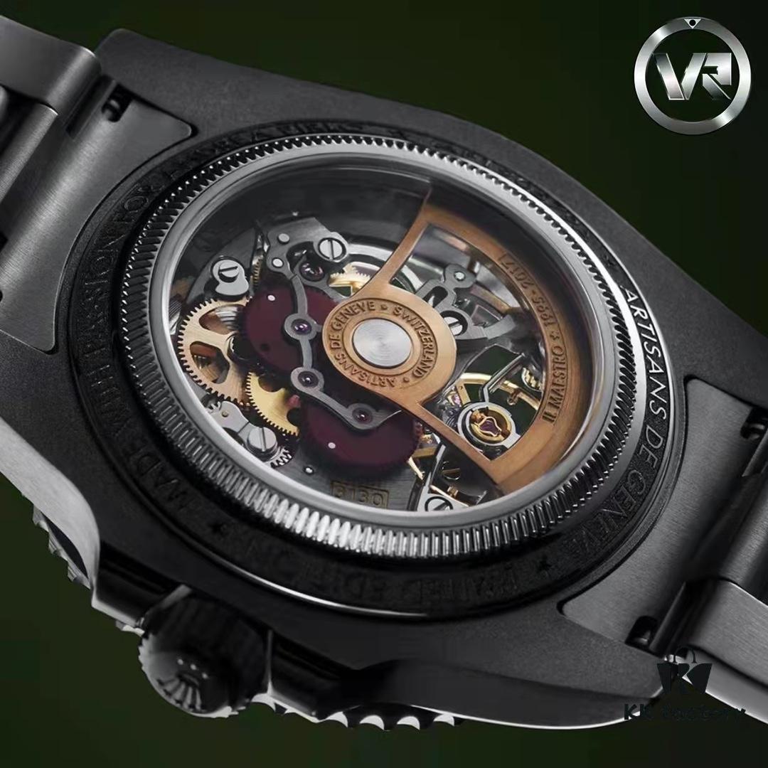 VR Factory Masterpiece! Radically Modified Rolex – The Legendary Submariner with Carbon Fiber Bezel, Fully Skeletonized and Engineered to the Extreme