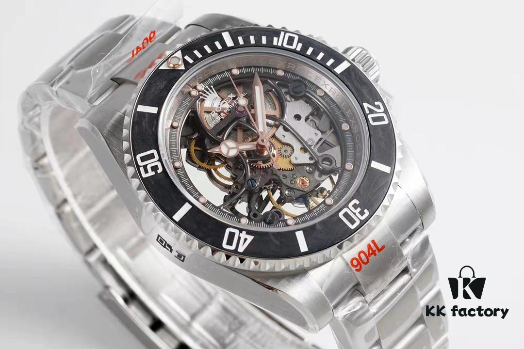 VR Factory Masterpiece! Modified Rolex Submariner with Carbon Fiber Bezel – Fully Skeletonized, Rare Limited Edition