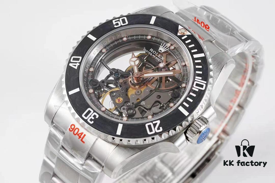 VR Factory Masterpiece! Modified Rolex Submariner with Carbon Fiber Bezel – Fully Skeletonized, Rare Limited Edition