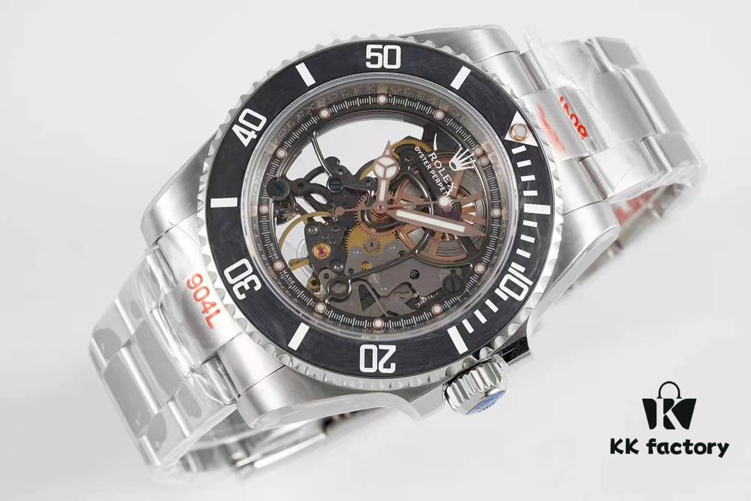 VR Factory Masterpiece! Modified Rolex Submariner with Carbon Fiber Bezel – Fully Skeletonized, Rare Limited Edition