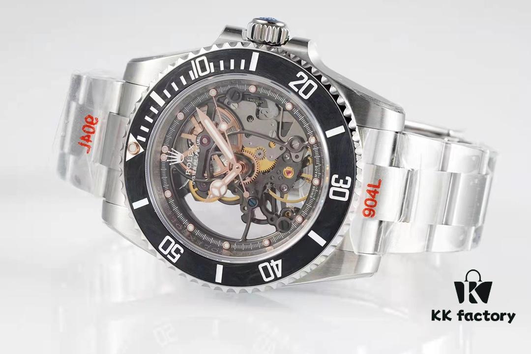 VR Factory Masterpiece! Modified Rolex Submariner with Carbon Fiber Bezel – Fully Skeletonized, Rare Limited Edition