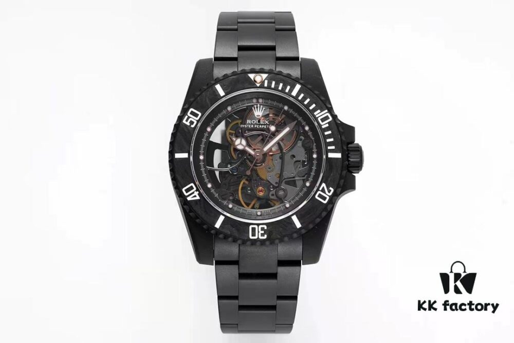 VR Factory Masterpiece! Radically Modified Rolex Submariner – The Legendary 'Carbon Fiber Bezel' with Full Skeleton Design, Inspired by Rolex 116610