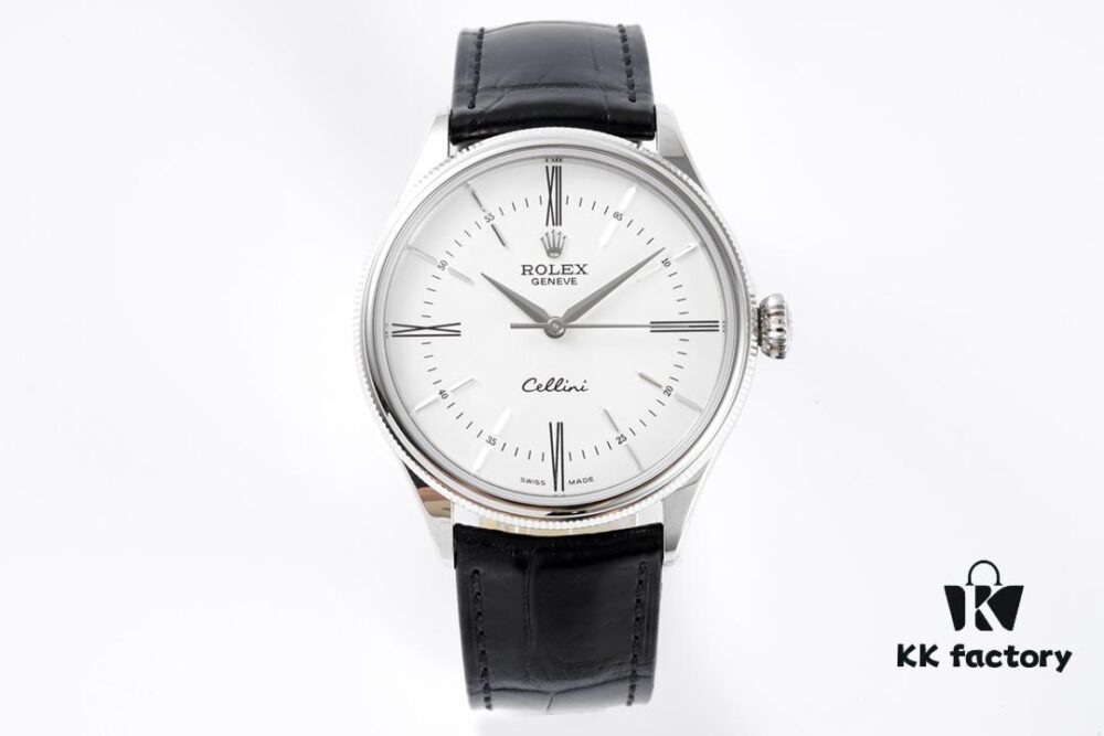 KZ Reimagined 'Core' Edition - Premium Rolex Cellini 50509 Time-only Automatic Watch with Exclusive Blue Hairspring Custom Cal.3132 Movement, Individual Serial Number Included