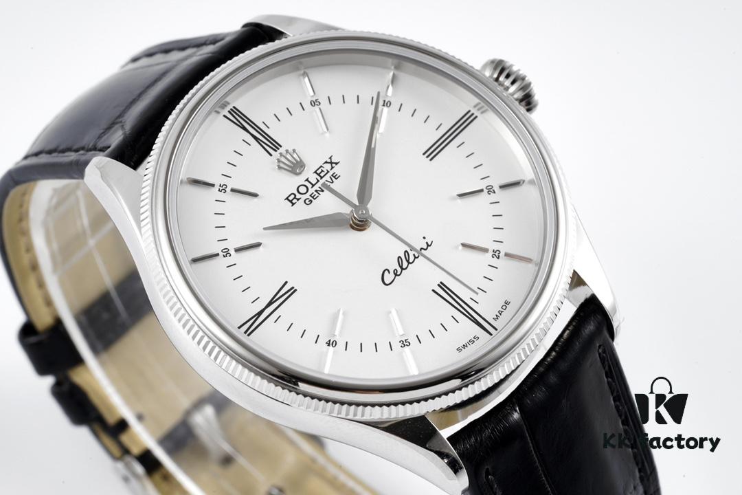 KZ Reimagined 'Core' Edition - Premium Rolex Cellini 50509 Time-only Automatic Watch with Exclusive Blue Hairspring Custom Cal.3132 Movement, Individual Serial Number Included