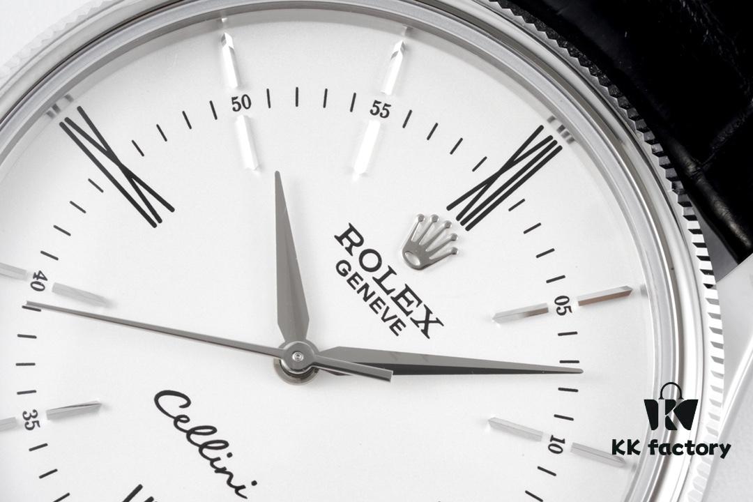 KZ Reimagined 'Core' Edition - Premium Rolex Cellini 50509 Time-only Automatic Watch with Exclusive Blue Hairspring Custom Cal.3132 Movement, Individual Serial Number Included