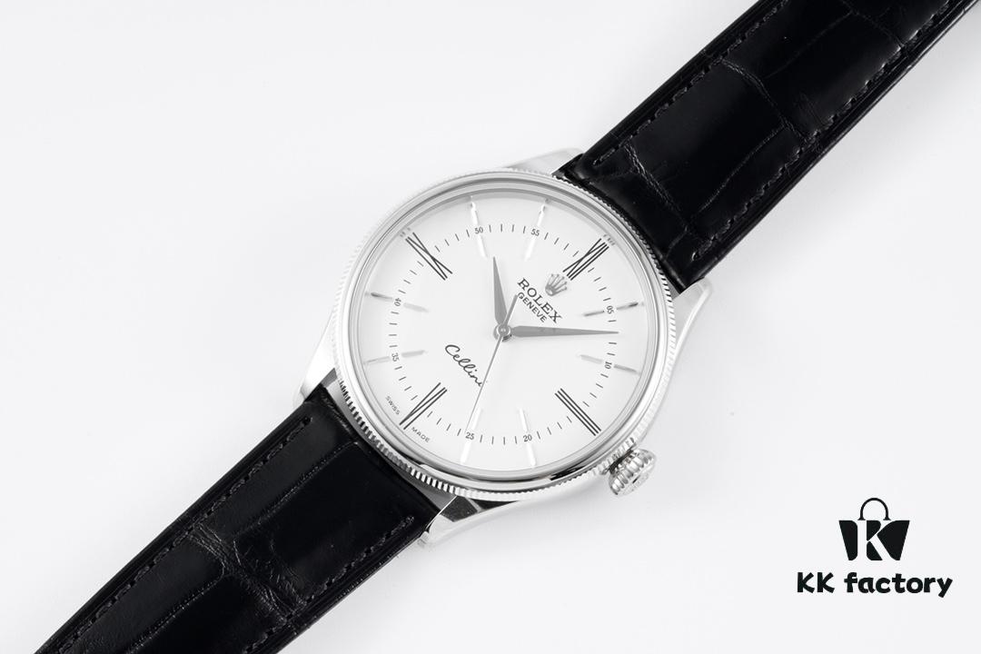 KZ Reimagined 'Core' Edition - Premium Rolex Cellini 50509 Time-only Automatic Watch with Exclusive Blue Hairspring Custom Cal.3132 Movement, Individual Serial Number Included