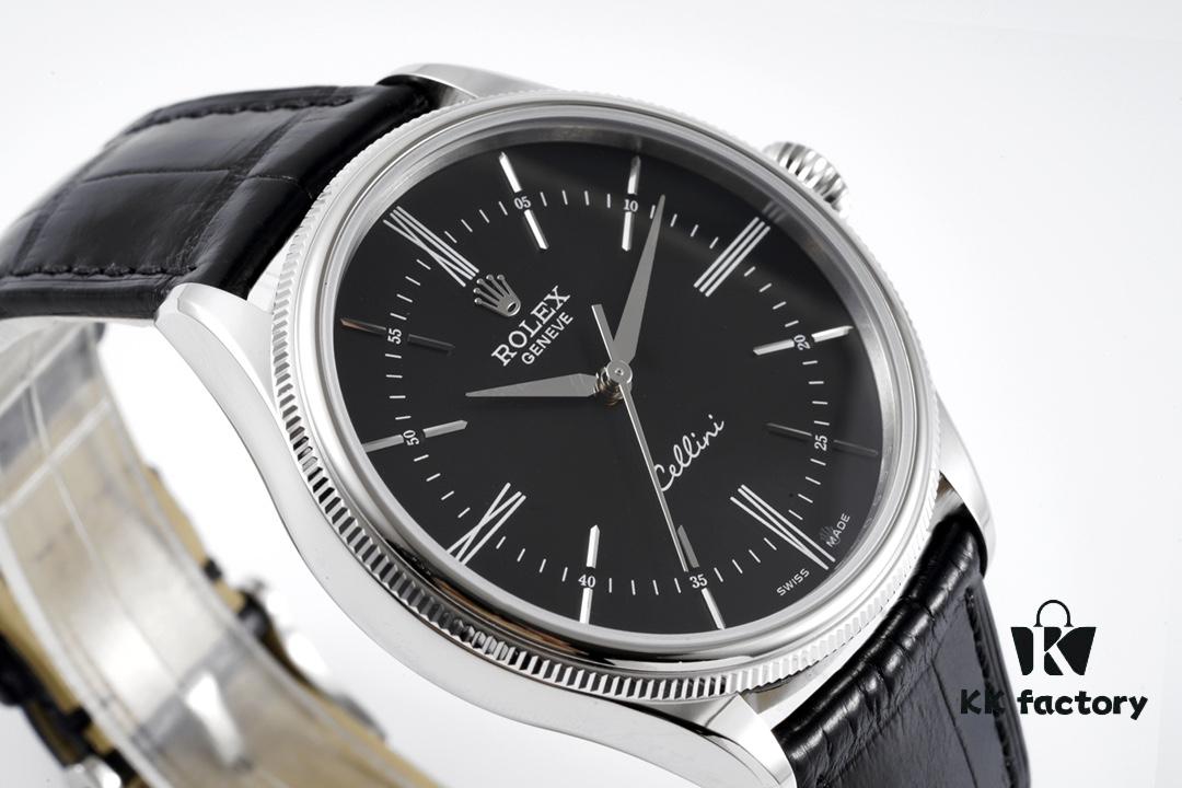 KZ Reimagined 'Core' Edition - Premium Rolex Cellini 50509 Time Automatic Watch with Exclusive Blue Hairspring Custom Cal.3132 Movement