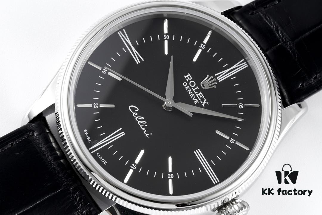 KZ Reimagined 'Core' Edition - Premium Rolex Cellini 50509 Time Automatic Watch with Exclusive Blue Hairspring Custom Cal.3132 Movement