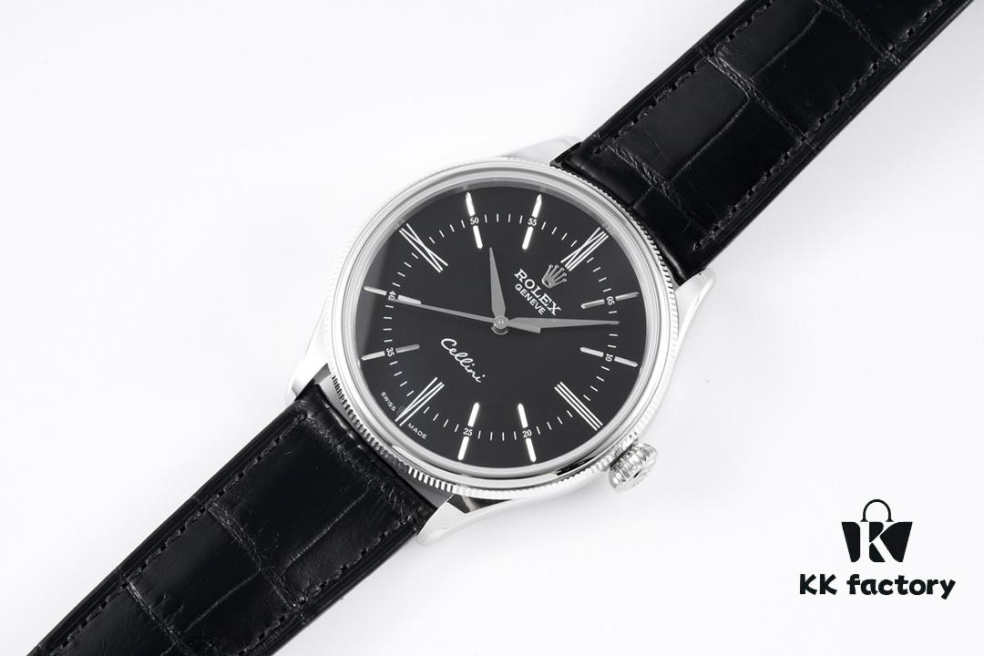 KZ Reimagined 'Core' Edition - Premium Rolex Cellini 50509 Time Automatic Watch with Exclusive Blue Hairspring Custom Cal.3132 Movement