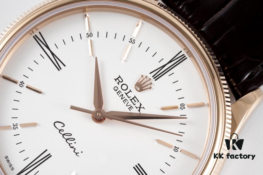 KZ Reimagined 'Core' Edition, Premium Rolex Cellini 50509 Time-only Automatic Watch with Exclusive Blue Hairspring Custom Cal.3132 Integrated Movement, Individual Serial Number Included