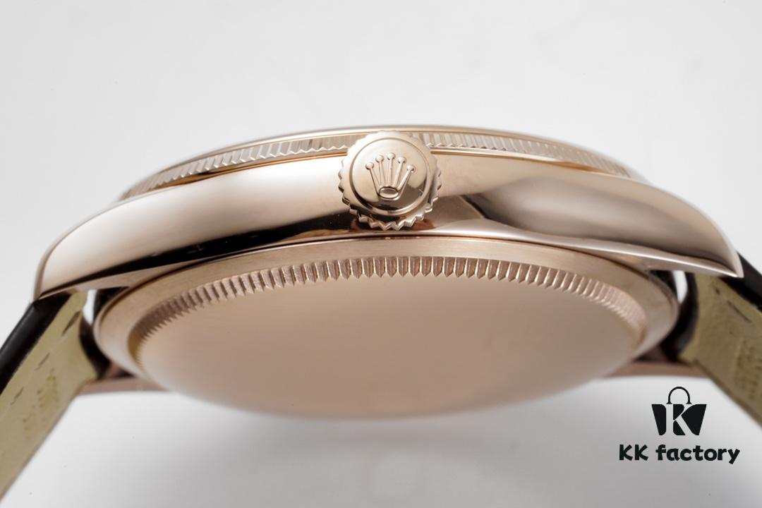 KZ Reimagined 'Core' Edition, Premium Rolex Cellini 50509 Time-only Automatic Watch with Exclusive Blue Hairspring Custom Cal.3132 Integrated Movement, Individual Serial Number Included