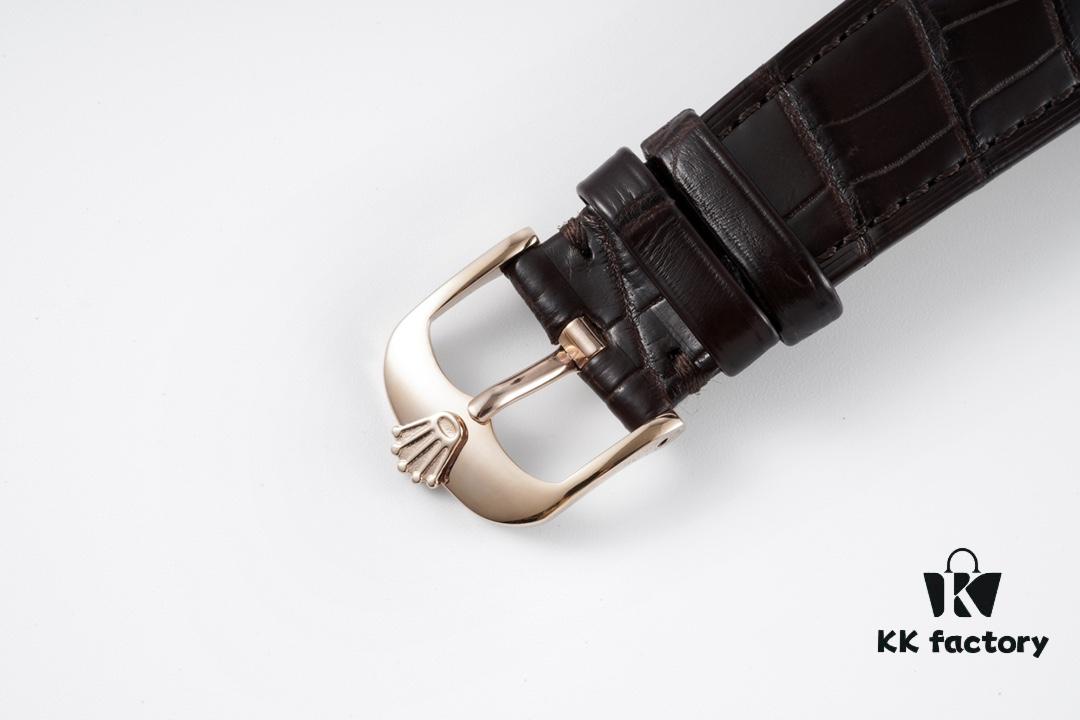 KZ Reimagined 'Core' Edition, Premium Rolex Cellini 50509 Time-only Automatic Watch with Exclusive Blue Hairspring Custom Cal.3132 Integrated Movement, Individual Serial Number Included