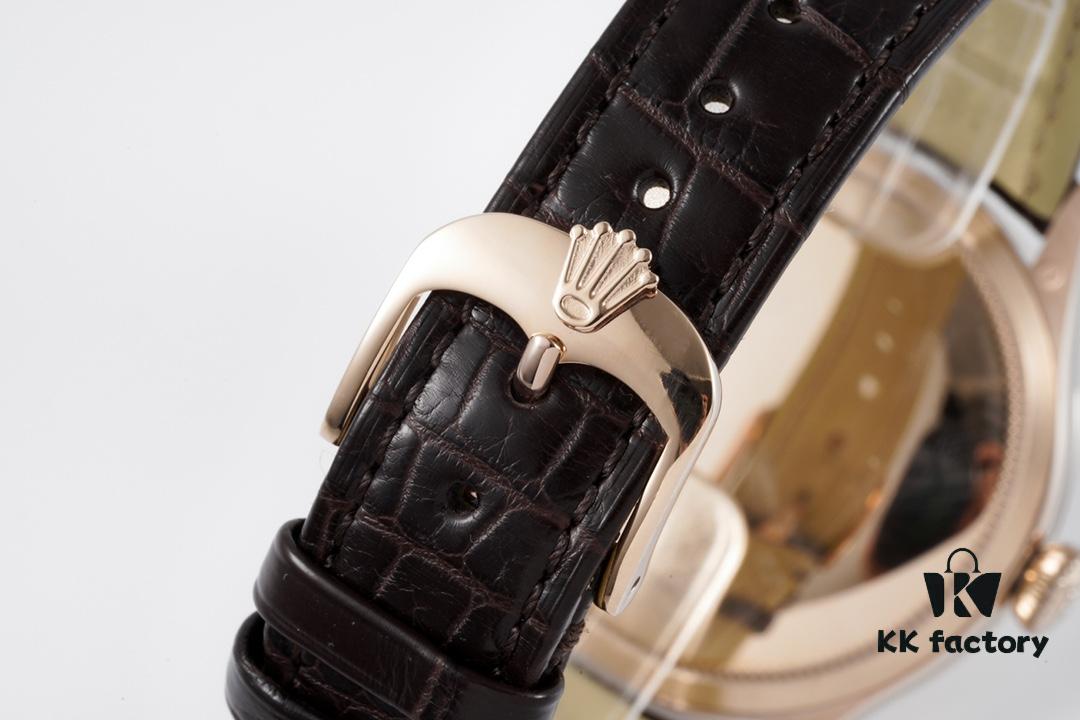 KZ Reimagined 'Core' Edition - Premium Rolex Cellini 50509 Time-only Automatic Watch with Exclusive Blue Hairspring Custom Cal.3132 Movement, Individual Serial Number Included